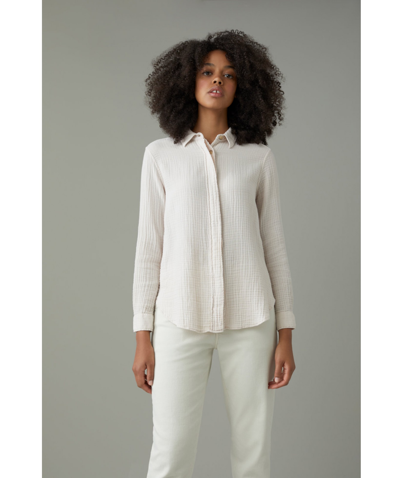 Closed Janne Structured Cotton Blouse (33547)
