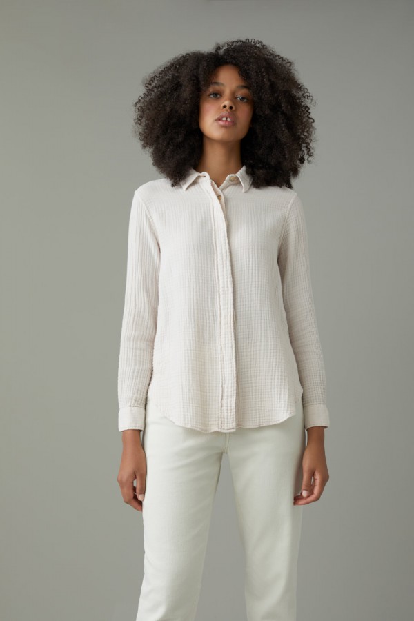 Closed Janne Structured Cotton Blouse (33547)