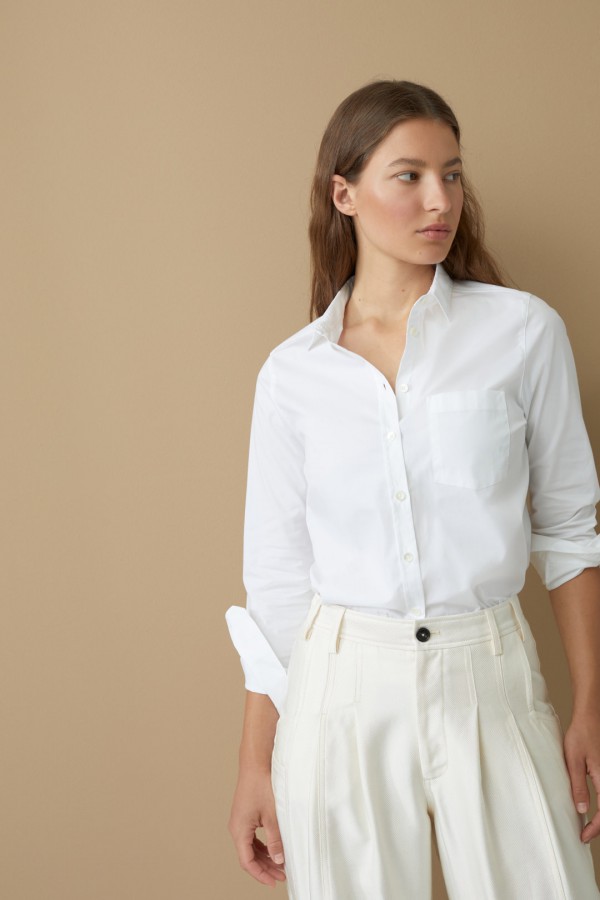 Closed Mette Stretch Poplin Blouse (33542)